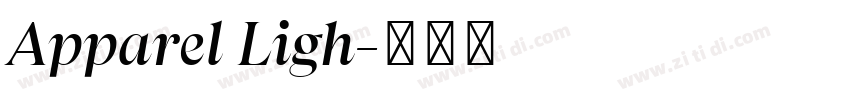 Apparel Ligh字体转换